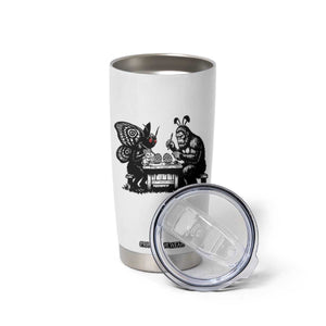 Funny Bigfoot And Mothman Egg Painting Tumbler Cup Cryptid Easter Gift TS12 Print Your Wear