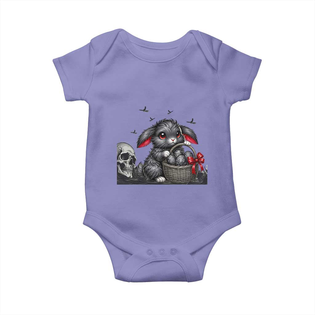 Gothic Easter Bunny Baby Onesie Dark Aesthetic Rabbit Gift TS12 Violet Print Your Wear