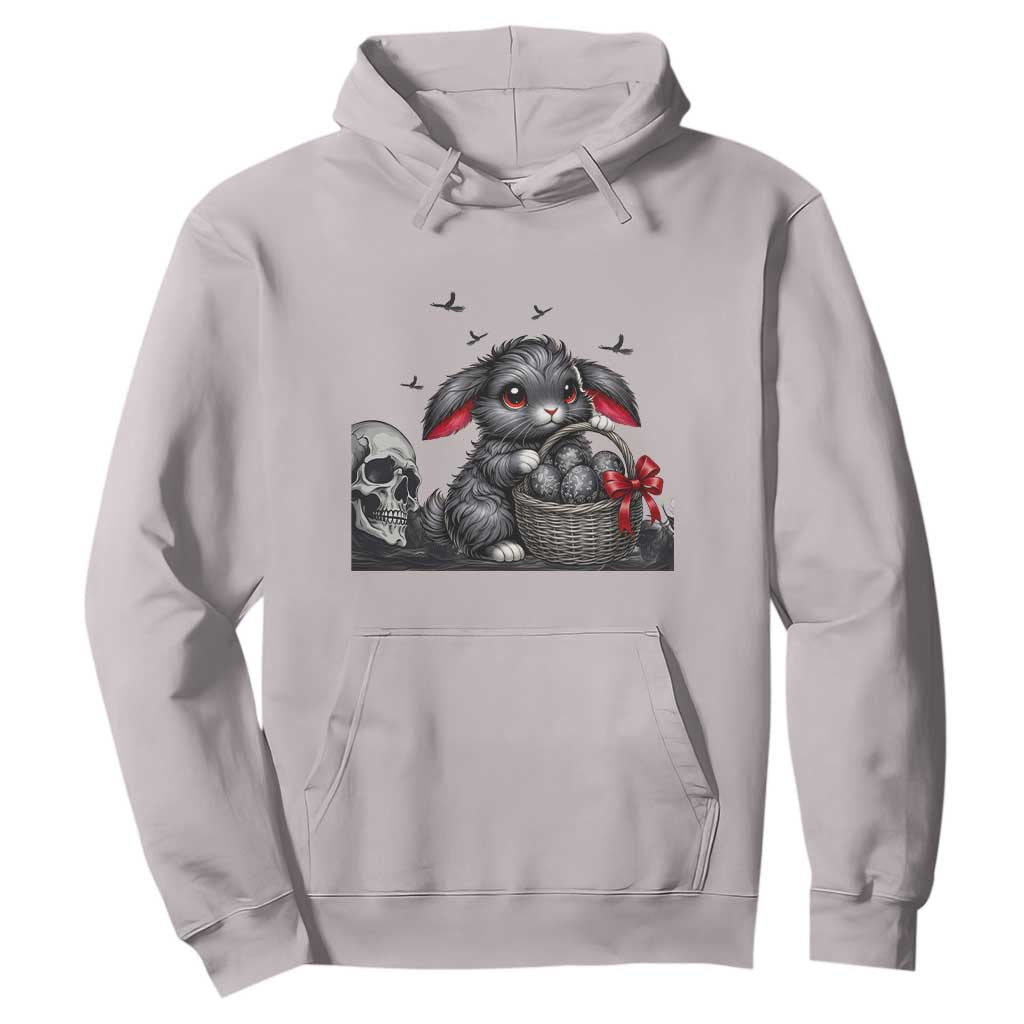 Gothic Easter Bunny Hoodie Dark Aesthetic Rabbit Gift TS12 Ice Gray Print Your Wear