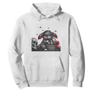 Gothic Easter Bunny Hoodie Dark Aesthetic Rabbit Gift TS12 White Print Your Wear