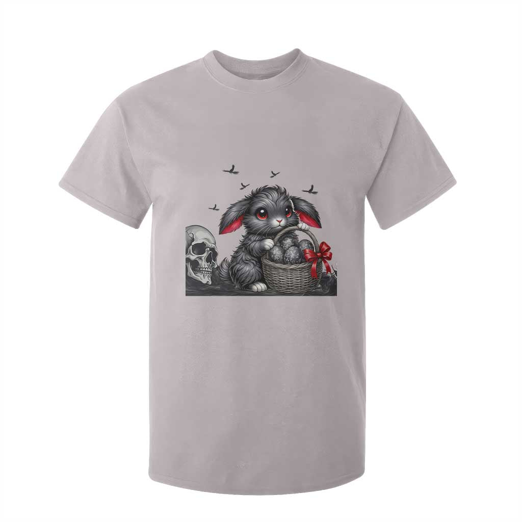 Gothic Easter Bunny T Shirt For Kid Dark Aesthetic Rabbit Gift TS12 Ice Gray Print Your Wear