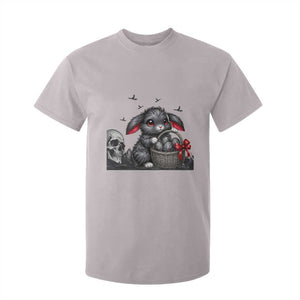 Gothic Easter Bunny T Shirt For Kid Dark Aesthetic Rabbit Gift TS12 Ice Gray Print Your Wear