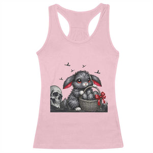 Gothic Easter Bunny Racerback Tank Top Dark Aesthetic Rabbit Gift TS12 Light Pink Print Your Wear