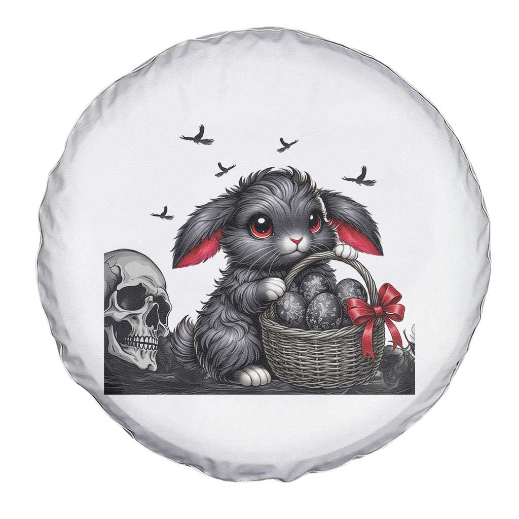 Gothic Easter Bunny Spare Tire Cover Dark Aesthetic Rabbit Gift TS12 Print Your Wear