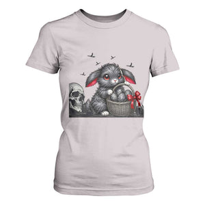 Gothic Easter Bunny T Shirt For Women Dark Aesthetic Rabbit Gift TS12 Ice Gray Print Your Wear
