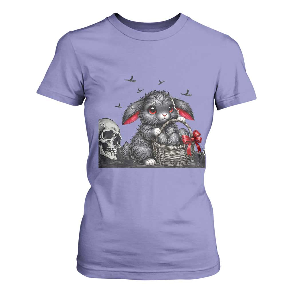 Gothic Easter Bunny T Shirt For Women Dark Aesthetic Rabbit Gift TS12 Violet Print Your Wear