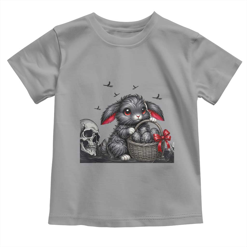 Gothic Easter Bunny Toddler T Shirt Dark Aesthetic Rabbit Gift TS12 Sport Gray Print Your Wear
