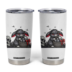 Gothic Easter Bunny Tumbler Cup Dark Aesthetic Rabbit Gift TS12 White Print Your Wear