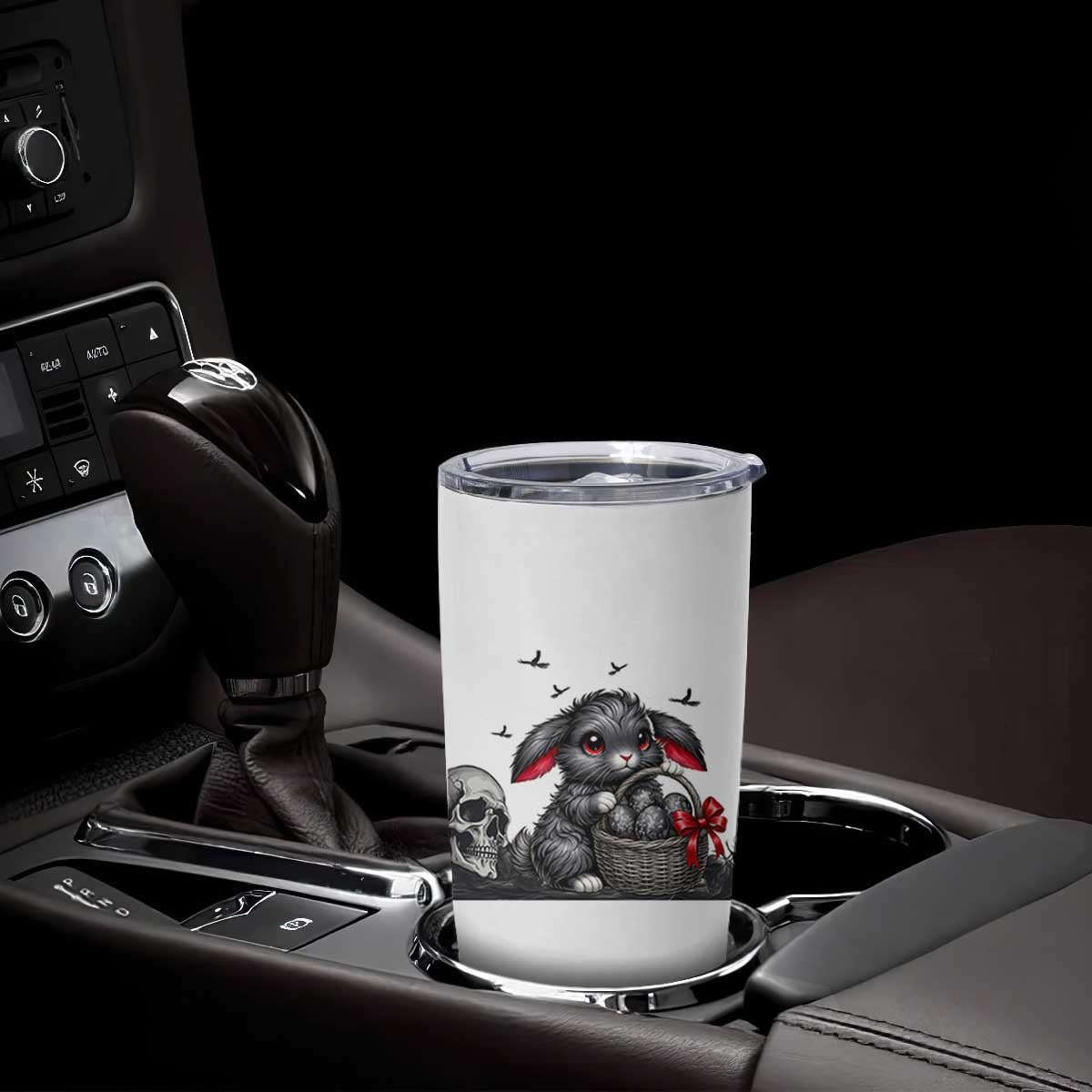 Gothic Easter Bunny Tumbler Cup Dark Aesthetic Rabbit Gift TS12 Print Your Wear