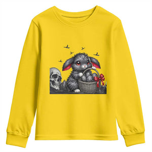 Gothic Easter Bunny Youth Sweatshirt Dark Aesthetic Rabbit Gift TS12 Daisy Print Your Wear