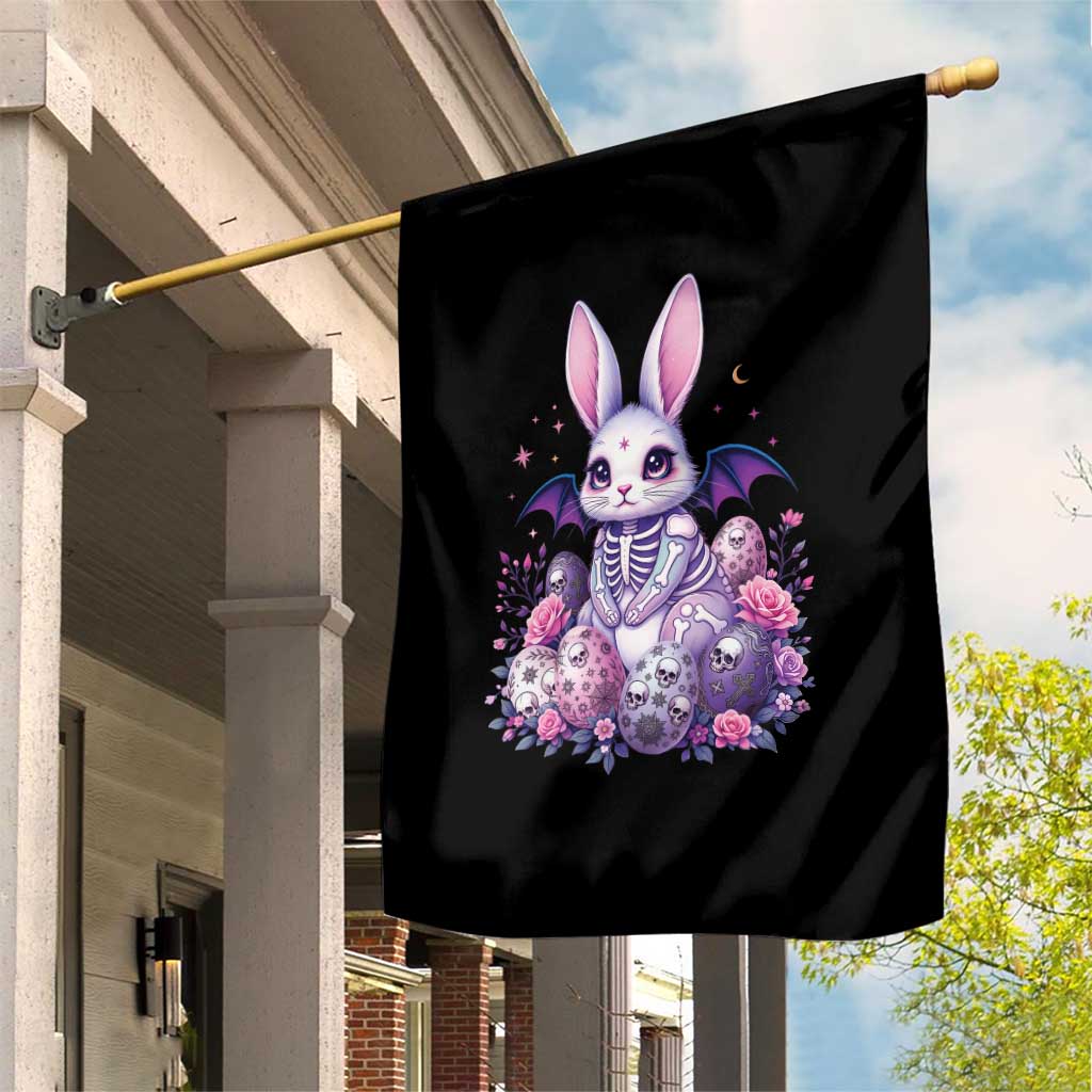 Cute Spooky Easter Bunny Garden Flag Pastel Goth Rabbit Gift TS12 Print Your Wear