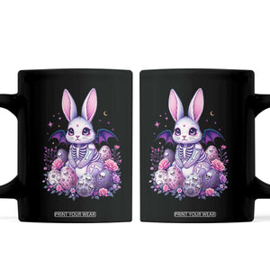 Cute Spooky Easter Bunny Coffee Mug Pastel Goth Rabbit Gift TS12 Black Print Your Wear
