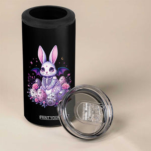 Cute Spooky Easter Bunny 4 in 1 Can Cooler Tumbler Pastel Goth Rabbit Gift TS12 Print Your Wear