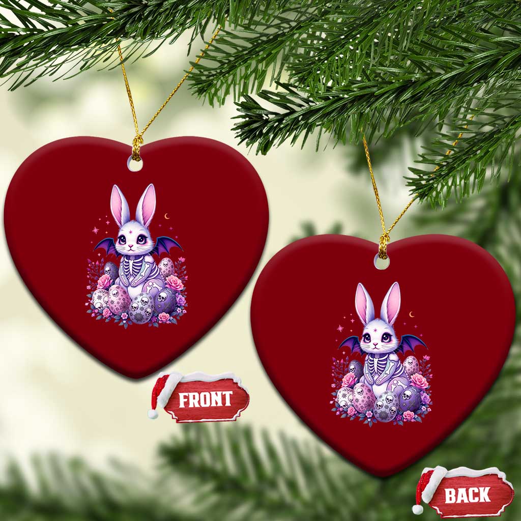 Cute Spooky Easter Bunny Ceramic Ornament Pastel Goth Rabbit Gift TS12 Print Your Wear