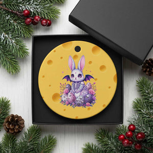 Cute Spooky Easter Bunny Ceramic Ornament Pastel Goth Rabbit Gift TS12 1pc Yellow Cheese Print Your Wear