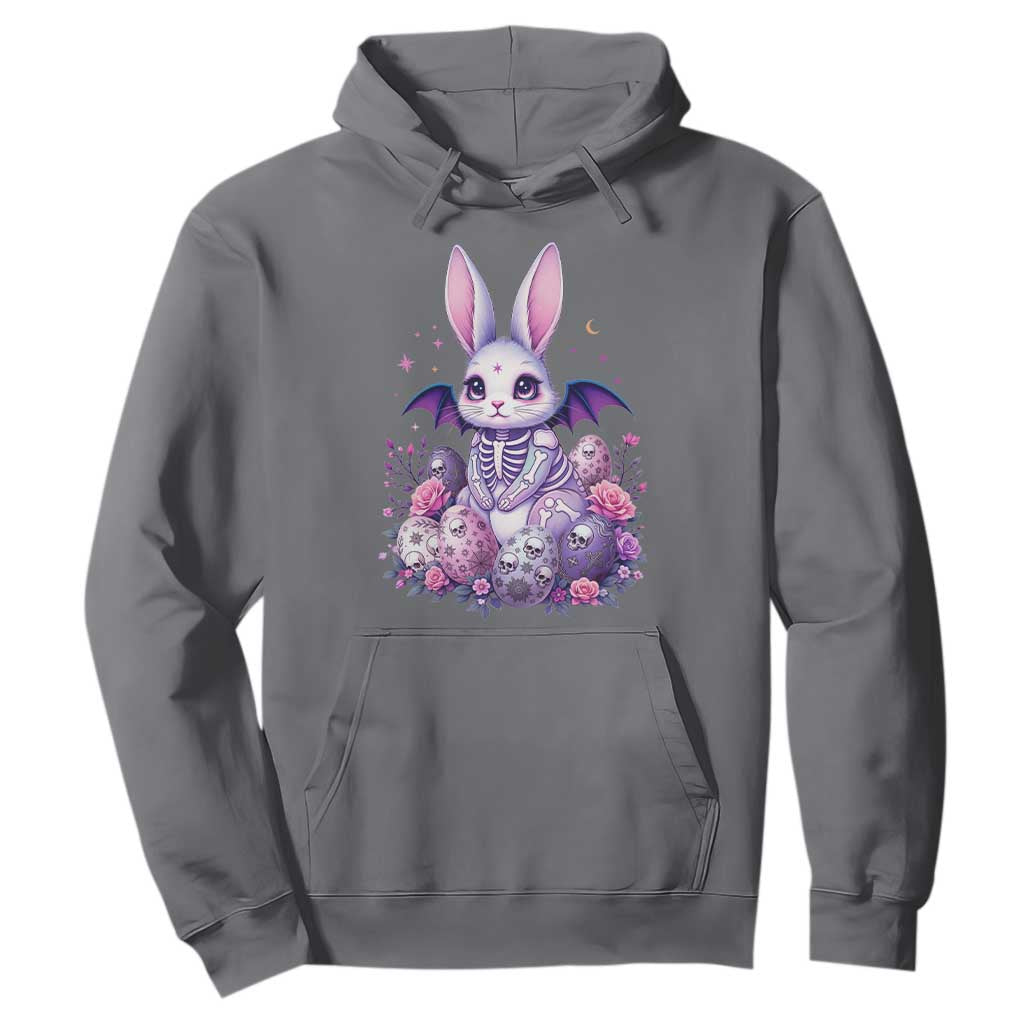 Cute Spooky Easter Bunny Hoodie Pastel Goth Rabbit Gift TS12 Charcoal Print Your Wear