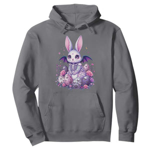 Cute Spooky Easter Bunny Hoodie Pastel Goth Rabbit Gift TS12 Charcoal Print Your Wear