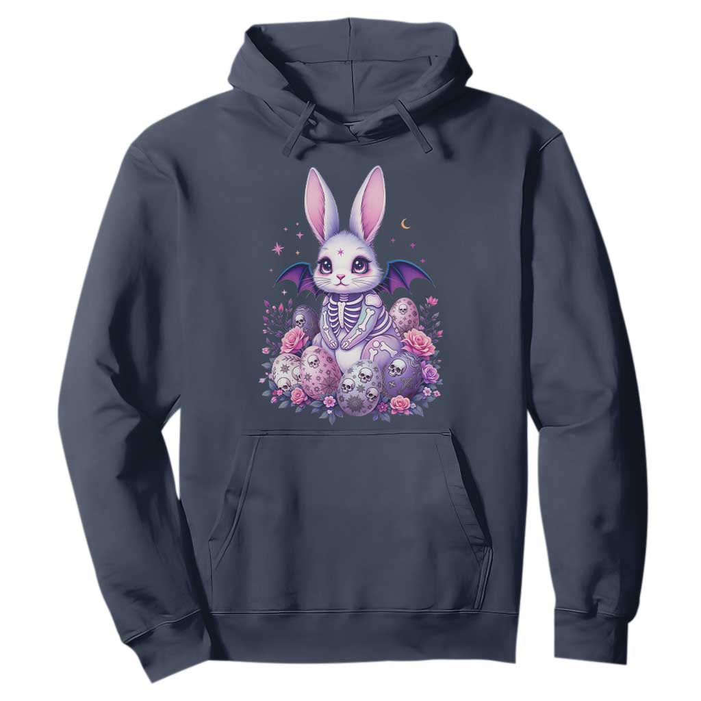 Cute Spooky Easter Bunny Hoodie Pastel Goth Rabbit Gift TS12 Navy Print Your Wear