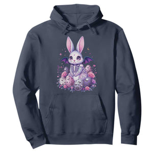 Cute Spooky Easter Bunny Hoodie Pastel Goth Rabbit Gift TS12 Navy Print Your Wear