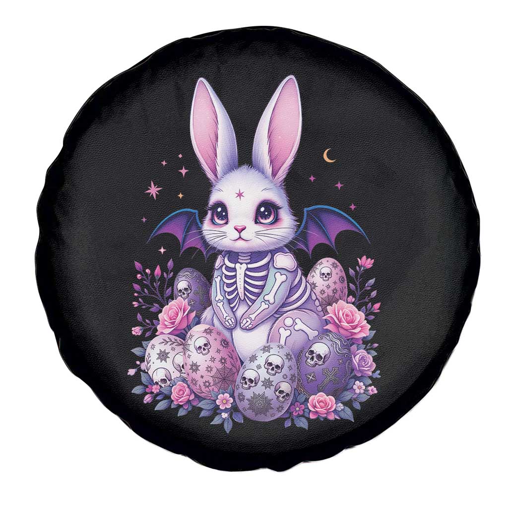 Cute Spooky Easter Bunny Spare Tire Cover Pastel Goth Rabbit Gift TS12 Print Your Wear