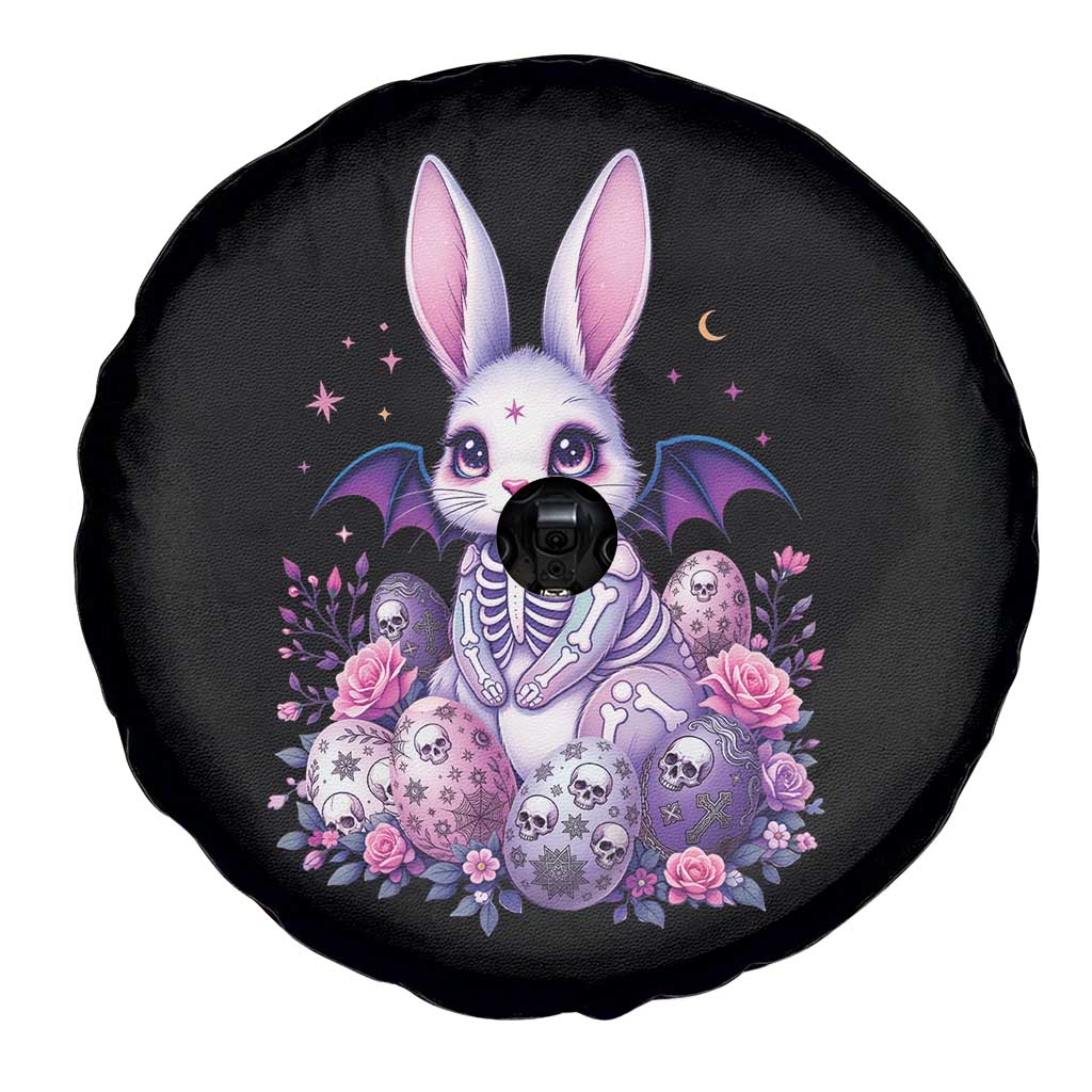 Cute Spooky Easter Bunny Spare Tire Cover Pastel Goth Rabbit Gift TS12 Print Your Wear