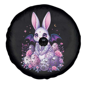 Cute Spooky Easter Bunny Spare Tire Cover Pastel Goth Rabbit Gift TS12 Print Your Wear