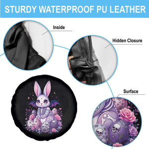 Cute Spooky Easter Bunny Spare Tire Cover Pastel Goth Rabbit Gift TS12 Print Your Wear
