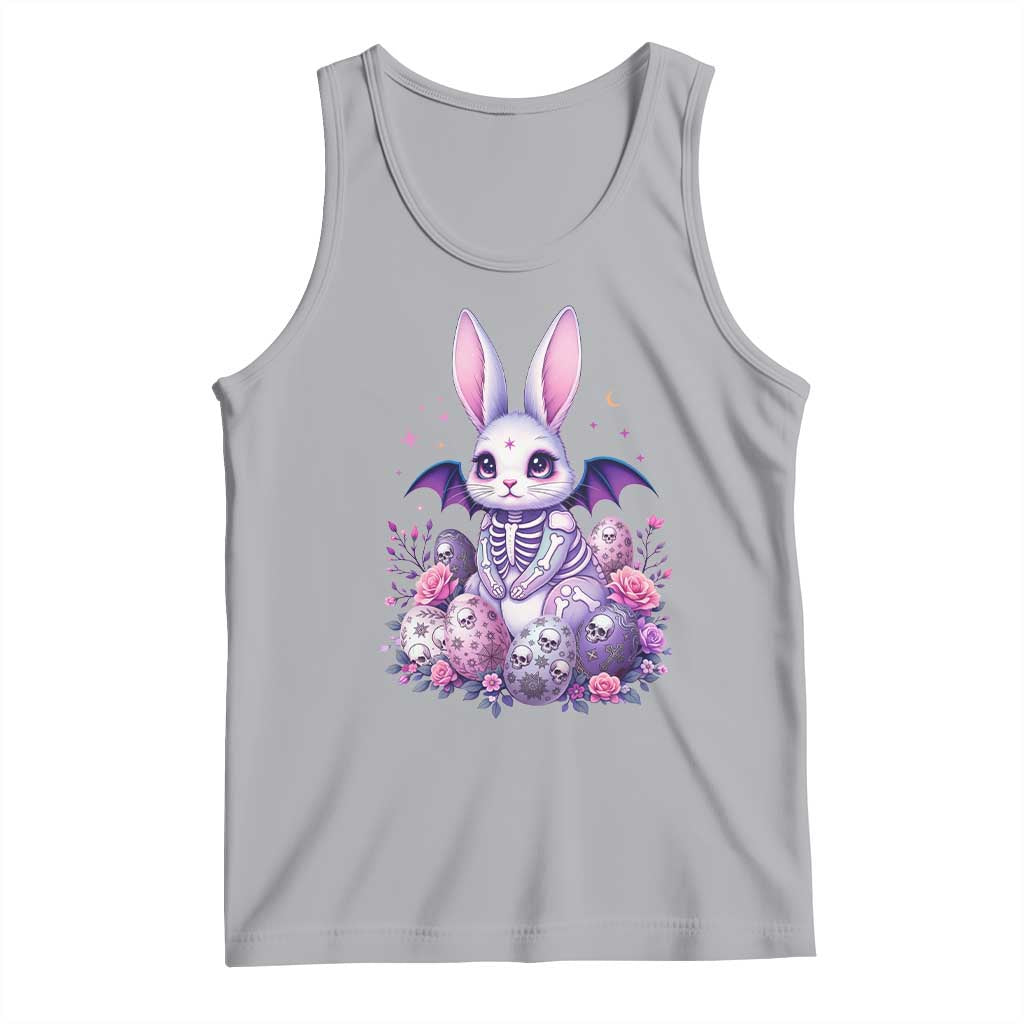 Cute Spooky Easter Bunny Tank Top Pastel Goth Rabbit Gift TS12 Athletic Heather Print Your Wear