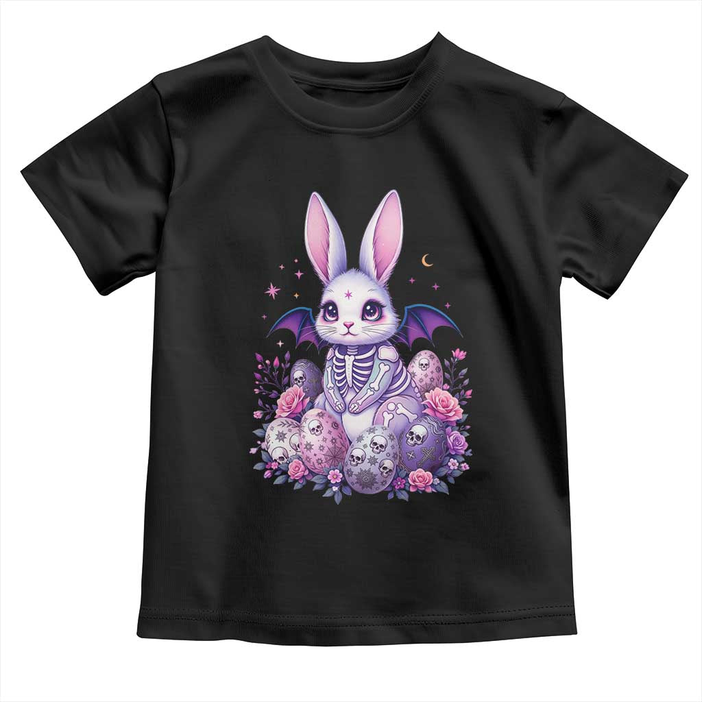 Cute Spooky Easter Bunny Toddler T Shirt Pastel Goth Rabbit Gift TS12 Black Print Your Wear