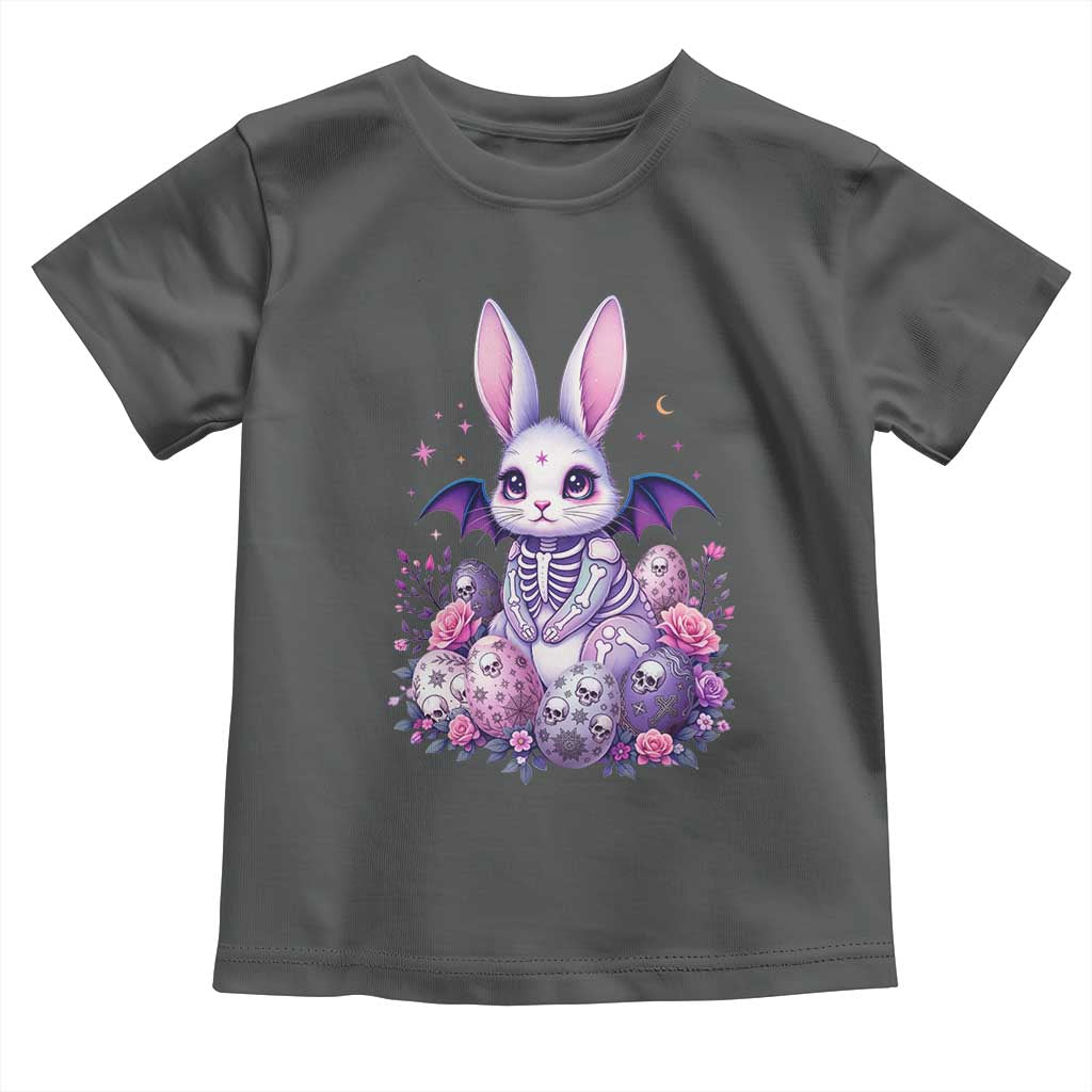 Cute Spooky Easter Bunny Toddler T Shirt Pastel Goth Rabbit Gift TS12 Dark Heather Print Your Wear