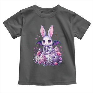 Cute Spooky Easter Bunny Toddler T Shirt Pastel Goth Rabbit Gift TS12 Dark Heather Print Your Wear