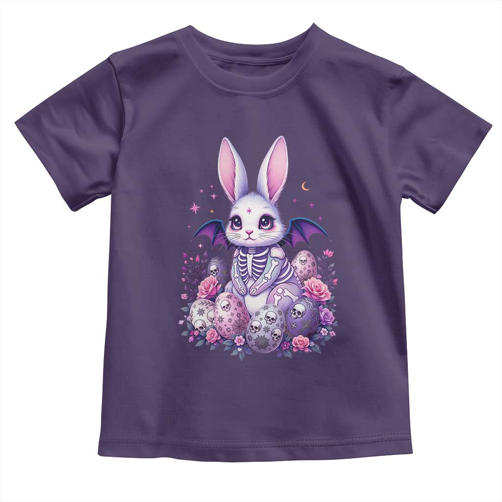 Cute Spooky Easter Bunny Toddler T Shirt Pastel Goth Rabbit Gift TS12 Purple Print Your Wear