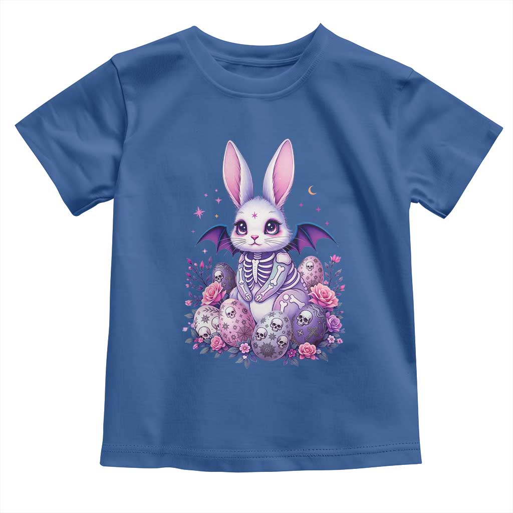 Cute Spooky Easter Bunny Toddler T Shirt Pastel Goth Rabbit Gift TS12 Royal Blue Print Your Wear