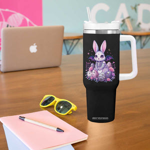 Cute Spooky Easter Bunny Tumbler With Handle Pastel Goth Rabbit Gift TS12 Print Your Wear