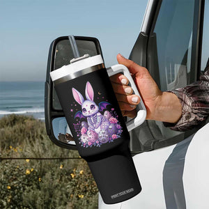 Cute Spooky Easter Bunny Tumbler With Handle Pastel Goth Rabbit Gift TS12 Print Your Wear
