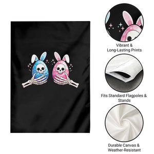 Gothic Easter Gift Garden Flag Skeleton Hands Holding Easter Eggs TS12 Print Your Wear