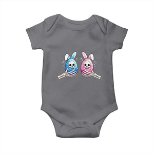 Gothic Easter Gift Baby Onesie Skeleton Hands Holding Easter Eggs TS12 Charcoal Print Your Wear