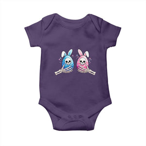 Gothic Easter Gift Baby Onesie Skeleton Hands Holding Easter Eggs TS12 Purple Print Your Wear