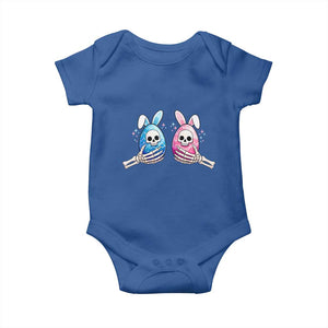 Gothic Easter Gift Baby Onesie Skeleton Hands Holding Easter Eggs TS12 Royal Blue Print Your Wear
