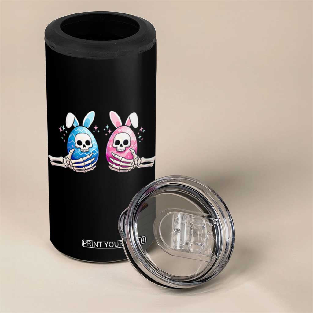 Gothic Easter Gift 4 in 1 Can Cooler Tumbler Skeleton Hands Holding Easter Eggs TS12 Print Your Wear