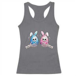 Gothic Easter Gift Racerback Tank Top Skeleton Hands Holding Easter Eggs TS12 Charcoal Print Your Wear