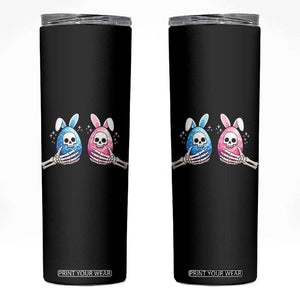 Gothic Easter Gift Skinny Tumbler Skeleton Hands Holding Easter Eggs TS12 Black Print Your Wear