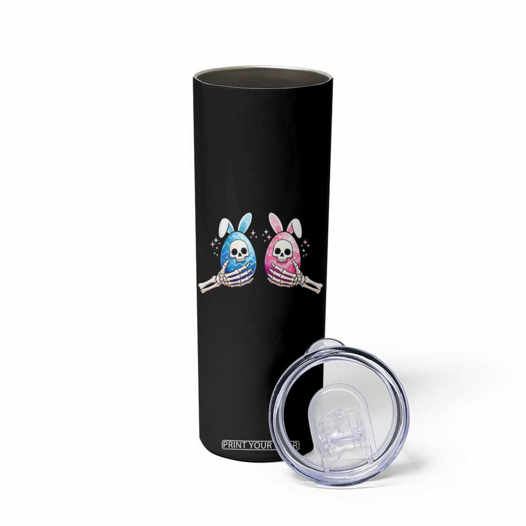 Gothic Easter Gift Skinny Tumbler Skeleton Hands Holding Easter Eggs TS12 Print Your Wear