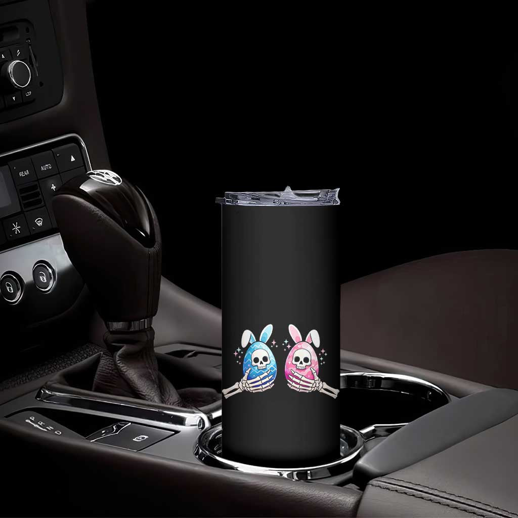 Gothic Easter Gift Skinny Tumbler Skeleton Hands Holding Easter Eggs TS12 Print Your Wear