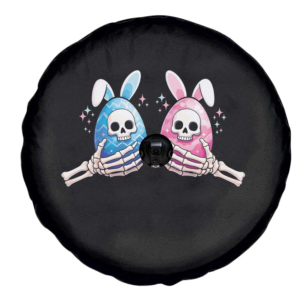 Gothic Easter Gift Spare Tire Cover Skeleton Hands Holding Easter Eggs TS12 Print Your Wear