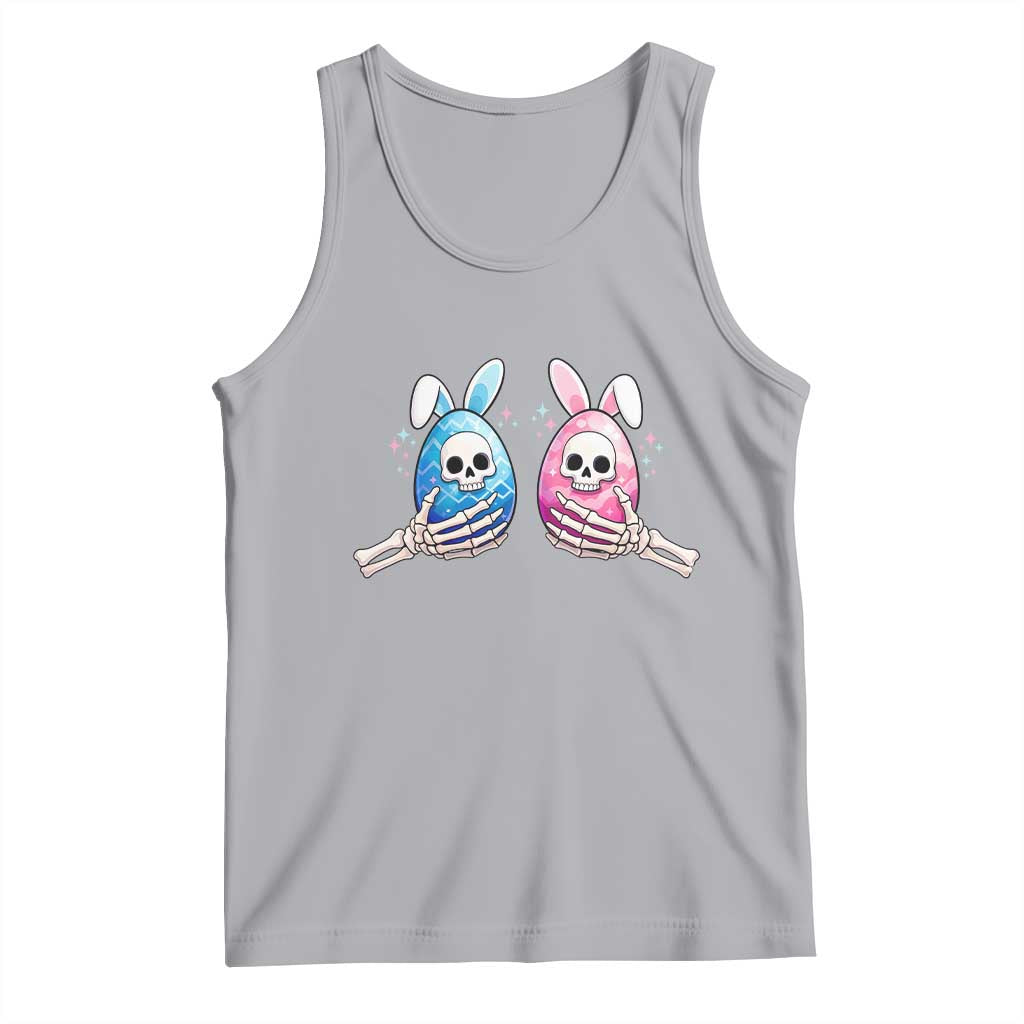 Gothic Easter Gift Tank Top Skeleton Hands Holding Easter Eggs TS12 Athletic Heather Print Your Wear