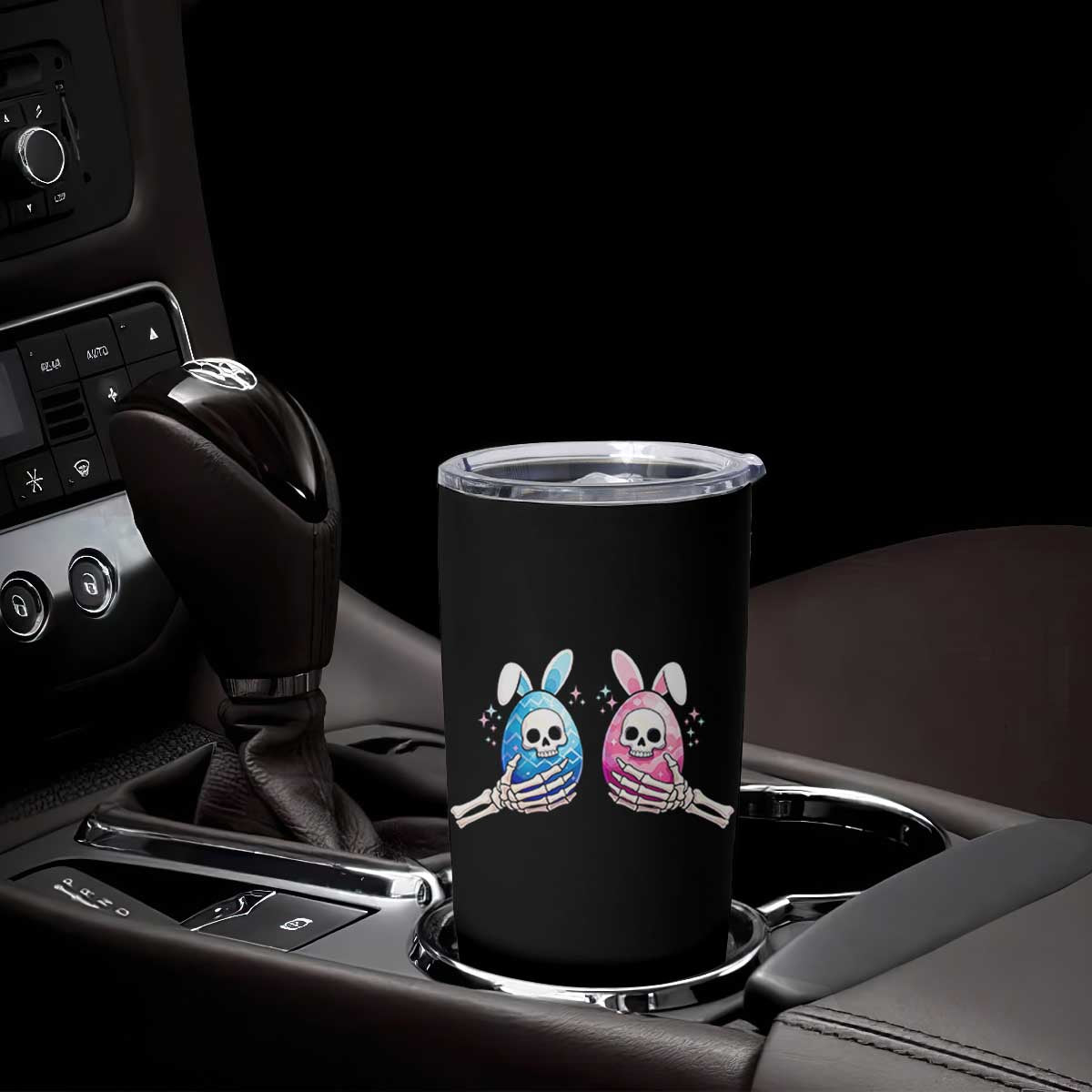 Gothic Easter Gift Tumbler Cup Skeleton Hands Holding Easter Eggs TS12 Print Your Wear