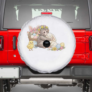 Cute Punch Baby Monkey Easter Spare Tire Cover Funny Animal Gift TS12 Black Print Your Wear
