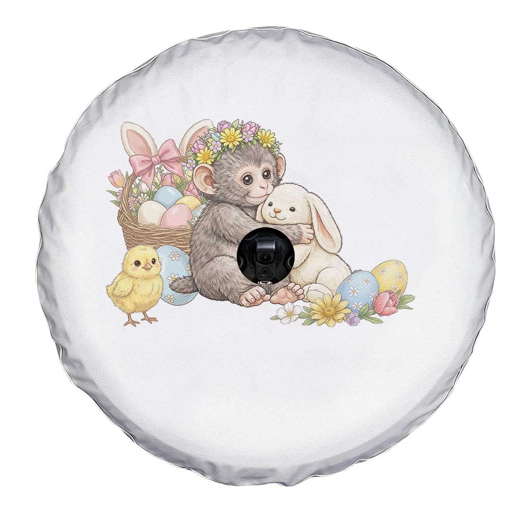 Cute Punch Baby Monkey Easter Spare Tire Cover Funny Animal Gift TS12 Print Your Wear