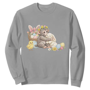 Cute Punch Baby Monkey Easter Sweatshirt Funny Animal Gift TS12 Sport Gray Print Your Wear